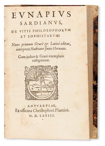 EUNAPIUS. De vitis philosophorum et sophistarum.  1568